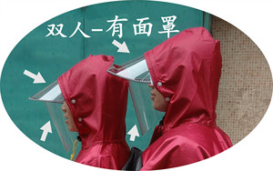 单双人雨衣春亚纺电动车雨披两侧加长大男女装摩托超大成人雨衣瓶