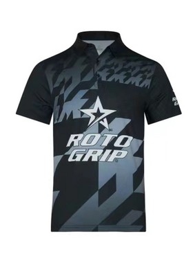 代购专区2022款风暴正品保龄球T恤衫速干面料男女款RT-22-03黑色