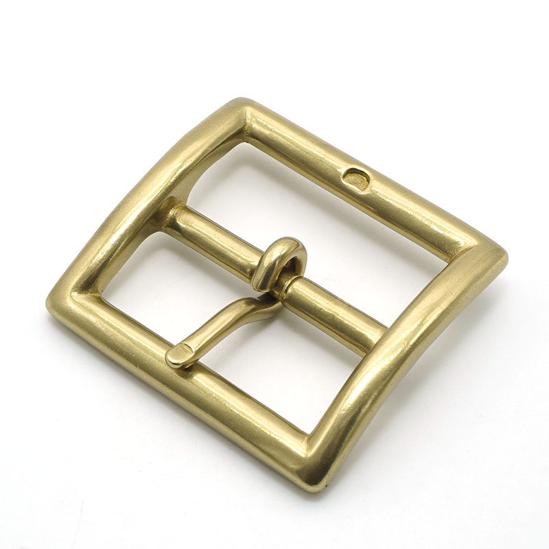 高端纯黄铜皮带扣头日字针扣 男士腰带扣 实芯纯铜扣头内径40mm