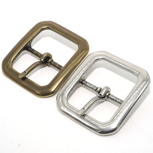 高端纯铜皮带扣日字针扣 腰带扣手工皮具针扣黄铜电镀溜无叻鈀色