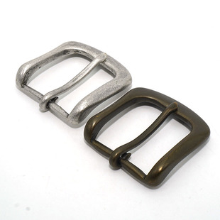 纯铜皮带扣男女针扣头35mm美式复古黄铜做旧古铜色腰带扣皮带头