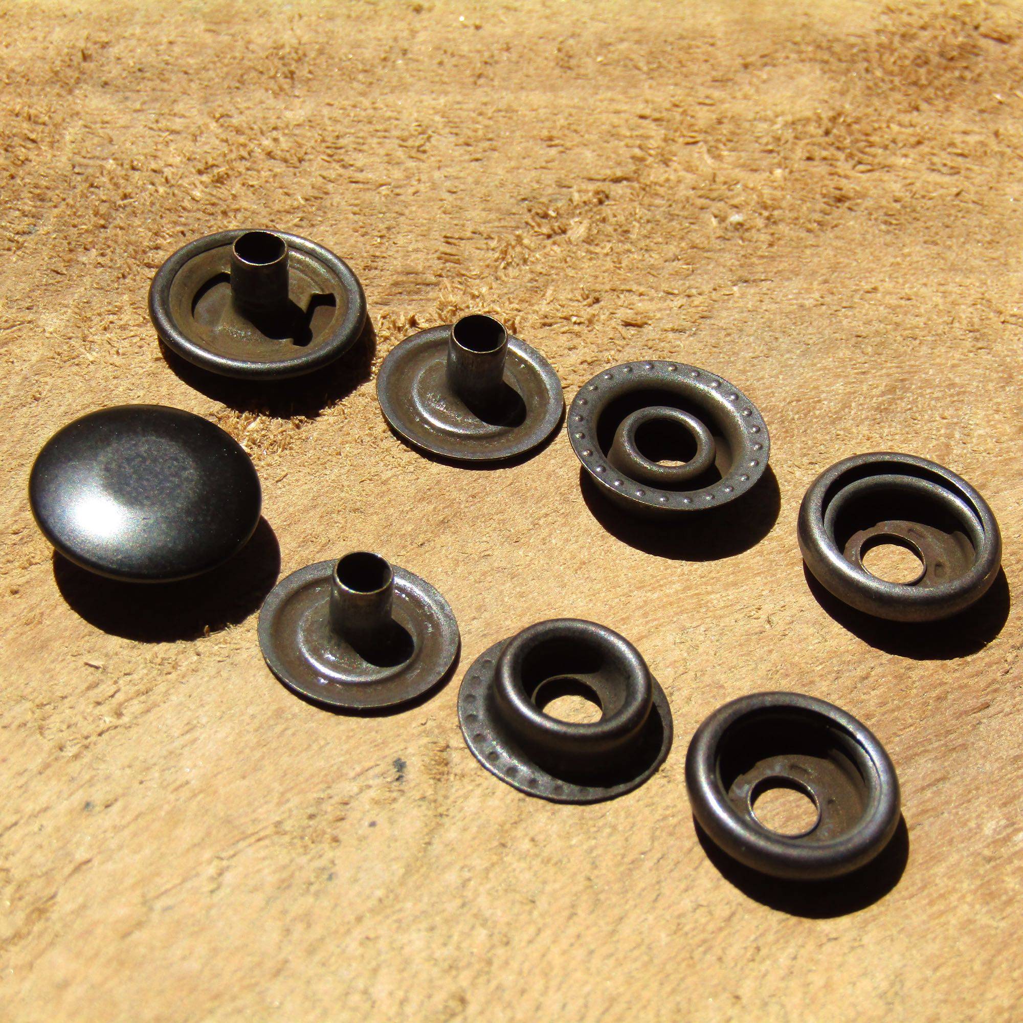 金属纽扣按扣圆形高档扣子纯铜四合扣 车缝钮暗扣 皮具diy配件