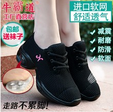 现代舞鞋 牛霸道正品 广场舞蹈鞋 透气网面运动跳舞鞋 女夏季 5595特价