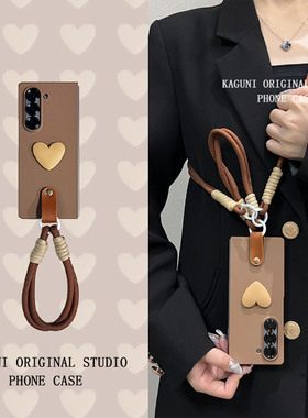 斜挎ins简约适用华为mateX5手机壳斜挎X3典藏版荣耀magicVs3外壳XT可跨挂绳手提OPPOfind N3全包防摔N5保护套