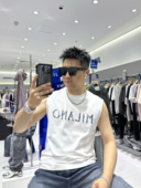 痞帅简约宽松砍袖 玖毅男装 上衣潮牌 休闲无袖 背心男士 2025新款 时尚