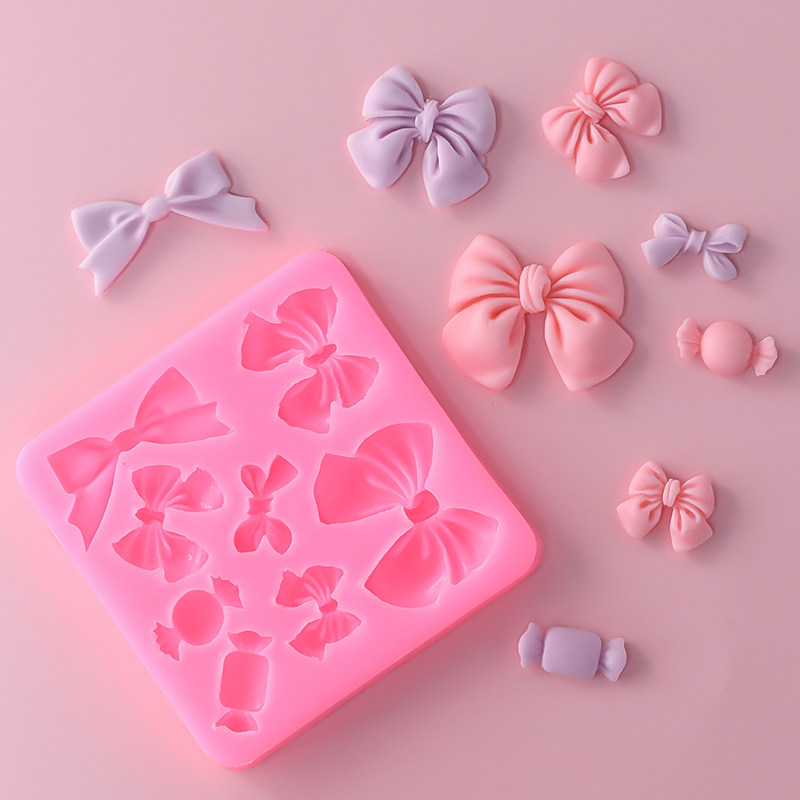 烘焙模具翻糖巧克力糖果蝴蝶结