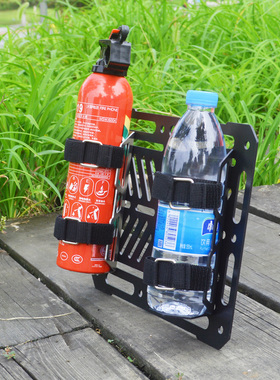 不锈钢汽车置物架灭火器固定支架挂架车载后备箱拓展架放置托架