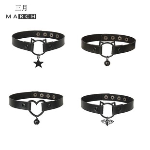 男女亚比朋克暗黑风甜酷项圈铃铛蝙蝠二次元动漫cos角色脖颈配饰