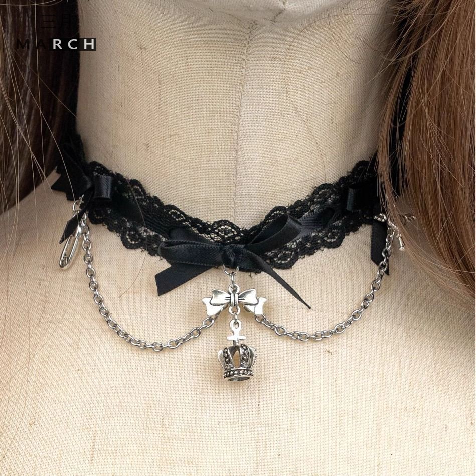 蕾丝女暗黑Lolita萝莉塔choker