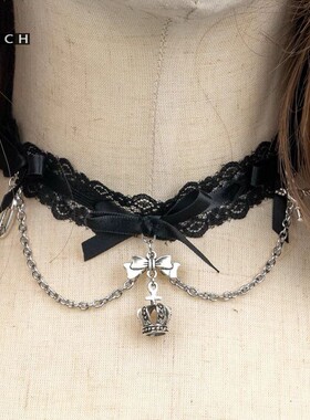 蕾丝女暗黑Lolita萝莉塔choker