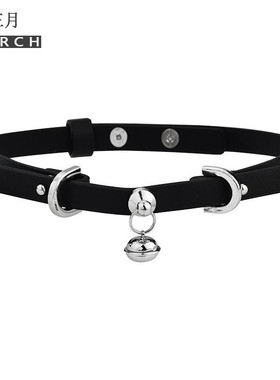 铃铛小狗项圈女颈带禁欲系
