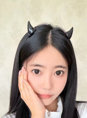 万圣节哥特朋克小恶魔发夹