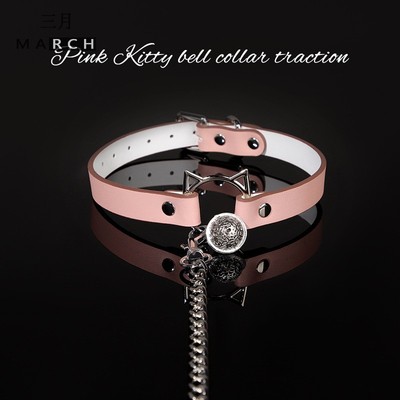 免费刻字猫咪狗牌项圈铃铛牵引绳