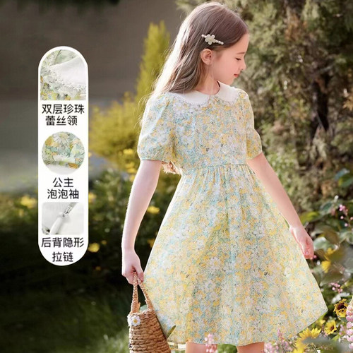 女童夏季纯棉连衣裙可爱