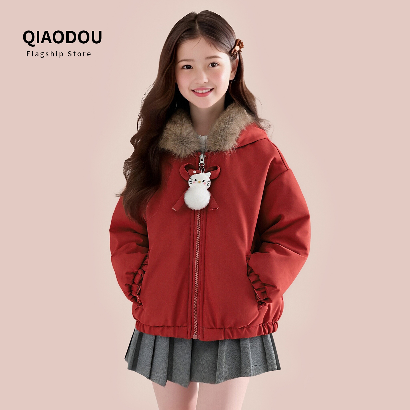 女童秋冬款外套2025新款
