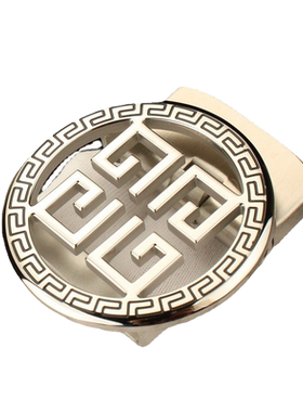 新款4g字母纯钢扣自动裤带头扣头