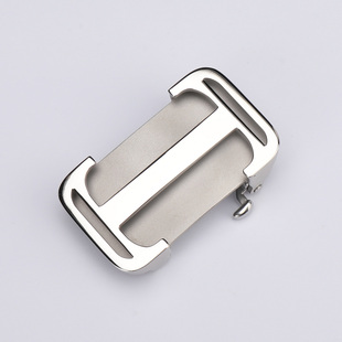 新款H字母无孔无牙内穿皮带头不锈钢腰带扣头男士裤带头3.5cm配件