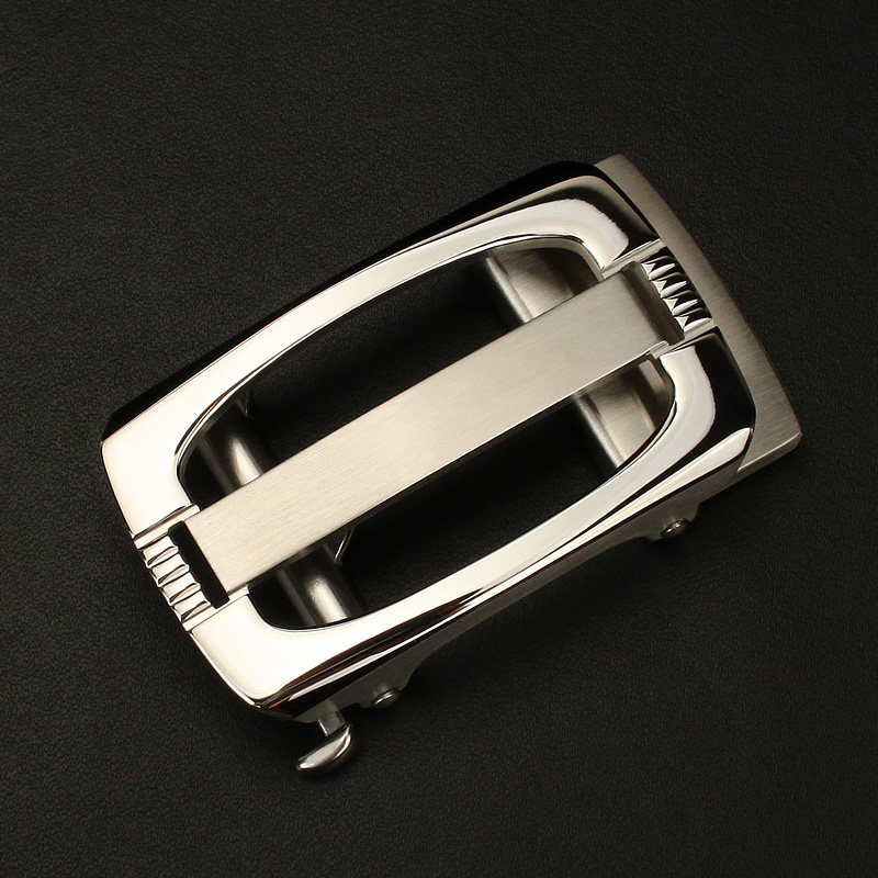 2022新款纯钢扣不锈钢自动皮带头 皮带头男士腰带裤带头配件3.5cm