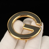 2025新款 G字母男不锈钢皮带扣头平滑扣内穿式 挂扣3.8cm腰带头潮男