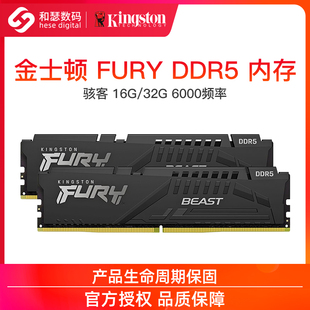 金士顿Beast野兽FURY 6000台式 16G DDR5 电脑内存条 32G Kingston
