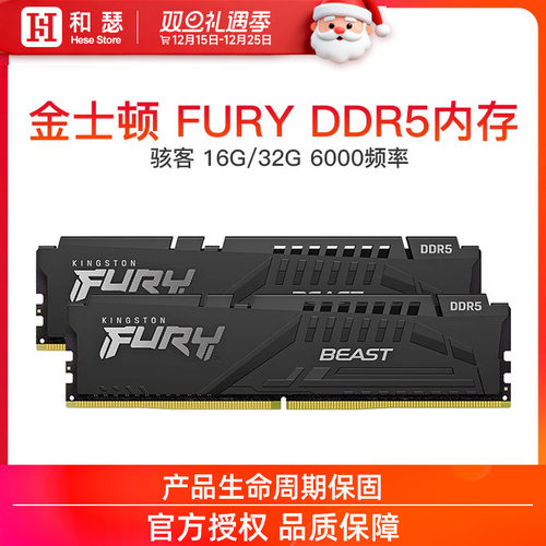 金士顿野兽系列马甲内存条ddr5