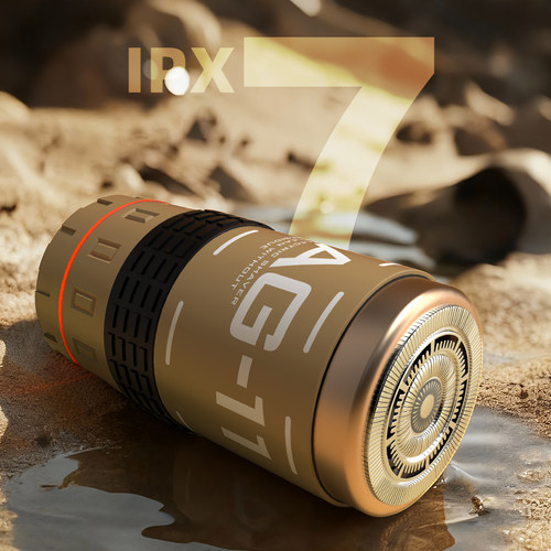 日电单头剃须刀电动便携式刮胡刀军迷风户外防水手雷造型剃须刀