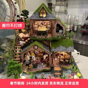 3d立体拼图成人版diy手工解闷木拼装模型积木益智玩具三八节礼物