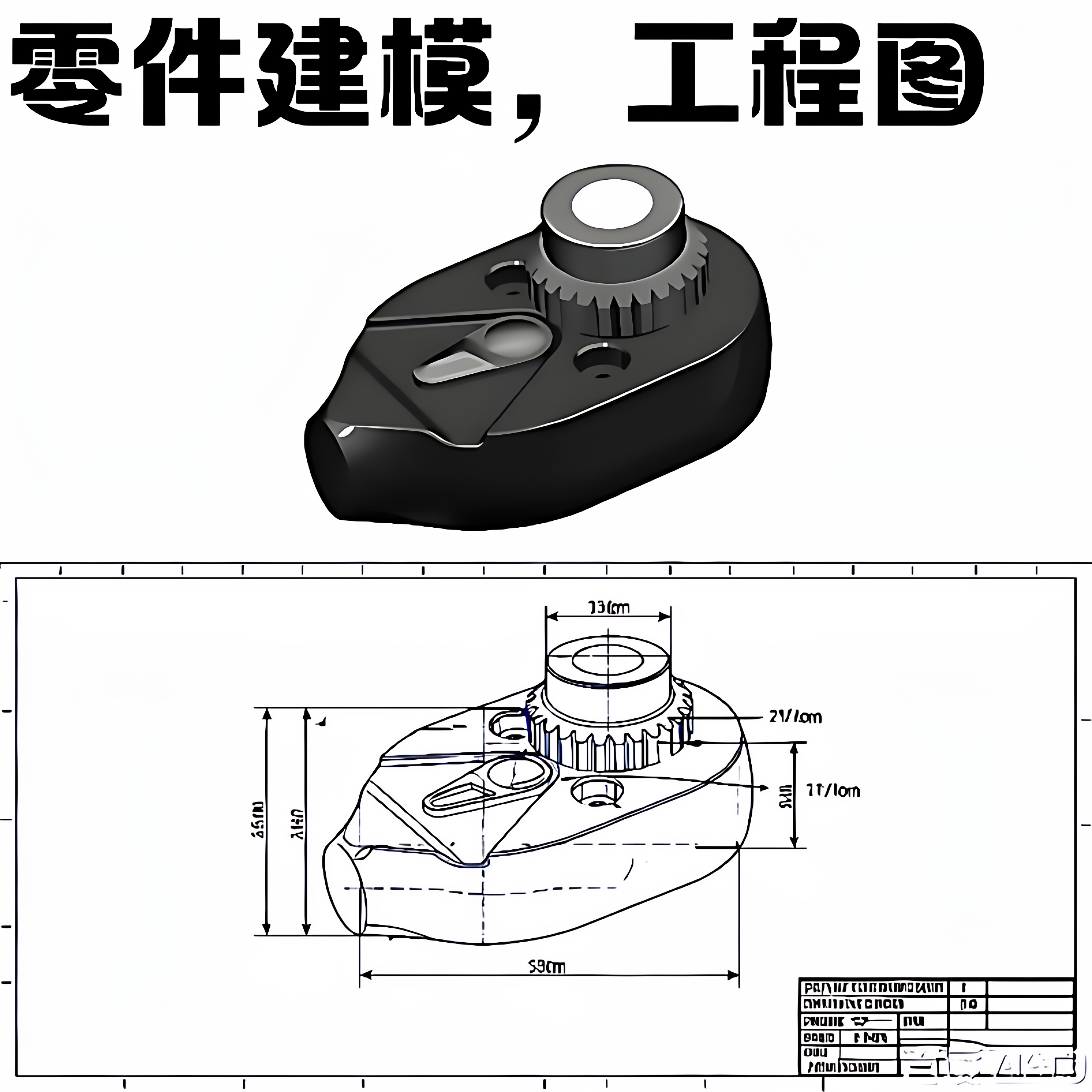 代画CAD二维图精准出图包修改