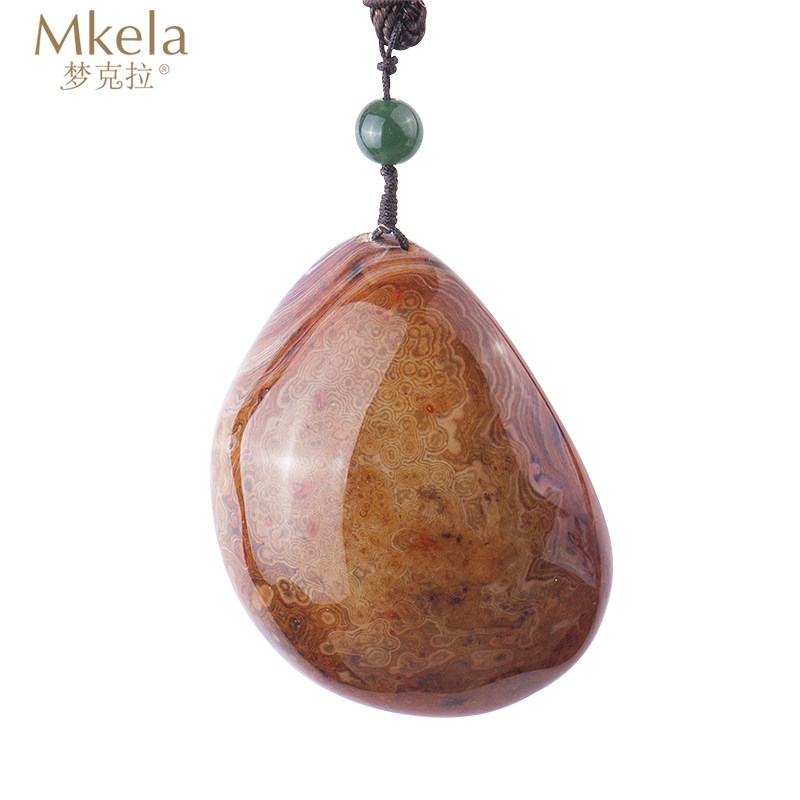 梦克拉原石摆件缠丝玛瑙手把玩 红缟玛瑙把件玉石质感复古高级感