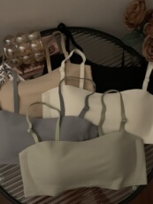 Бюстгальтер 无钢圈小胸聚拢文胸夏季2024新款防滑抹胸可拆卸无肩带隐形内衣女 OTHER