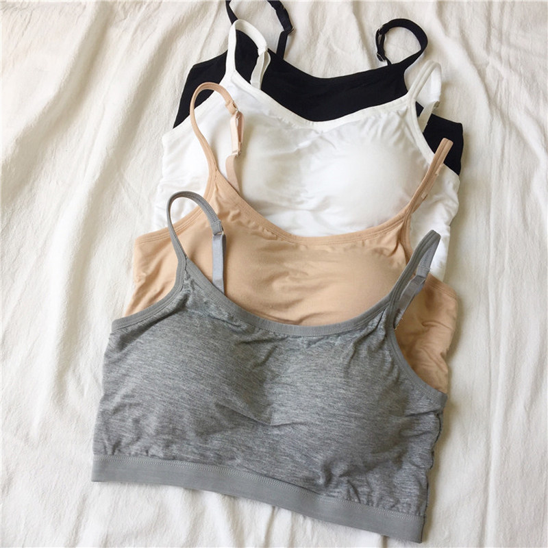 Autumn Korean Edition Simplicity camisole vest Wireless Wrap chest student Bras camisole undergarment covering the chest and abdomen Bra Underwear jacketin the Women's clothing/Boutique , Bra  category - from Buy2taobao.com to provide professional Taobao agent buy service