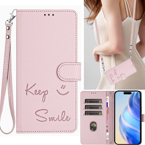 时尚翻盖微笑英文图案手机套