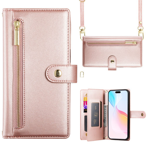 九卡拉链相框小米系列手机套斜跨