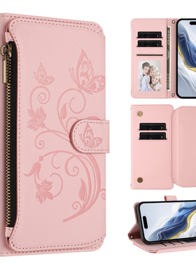 适用iphone17手机壳11新款14promax苹果15plus斜挎背挂绳Air防摔ip13/12pm翻盖7保护皮套16e拉链钱包8p插卡xs