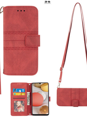 opporeno9手机壳a55s翻盖式8z斜跨背挂绳a2x保护套reno11pro皮套硅胶RENO10防摔5G插卡新款a54外壳a36女款A1X