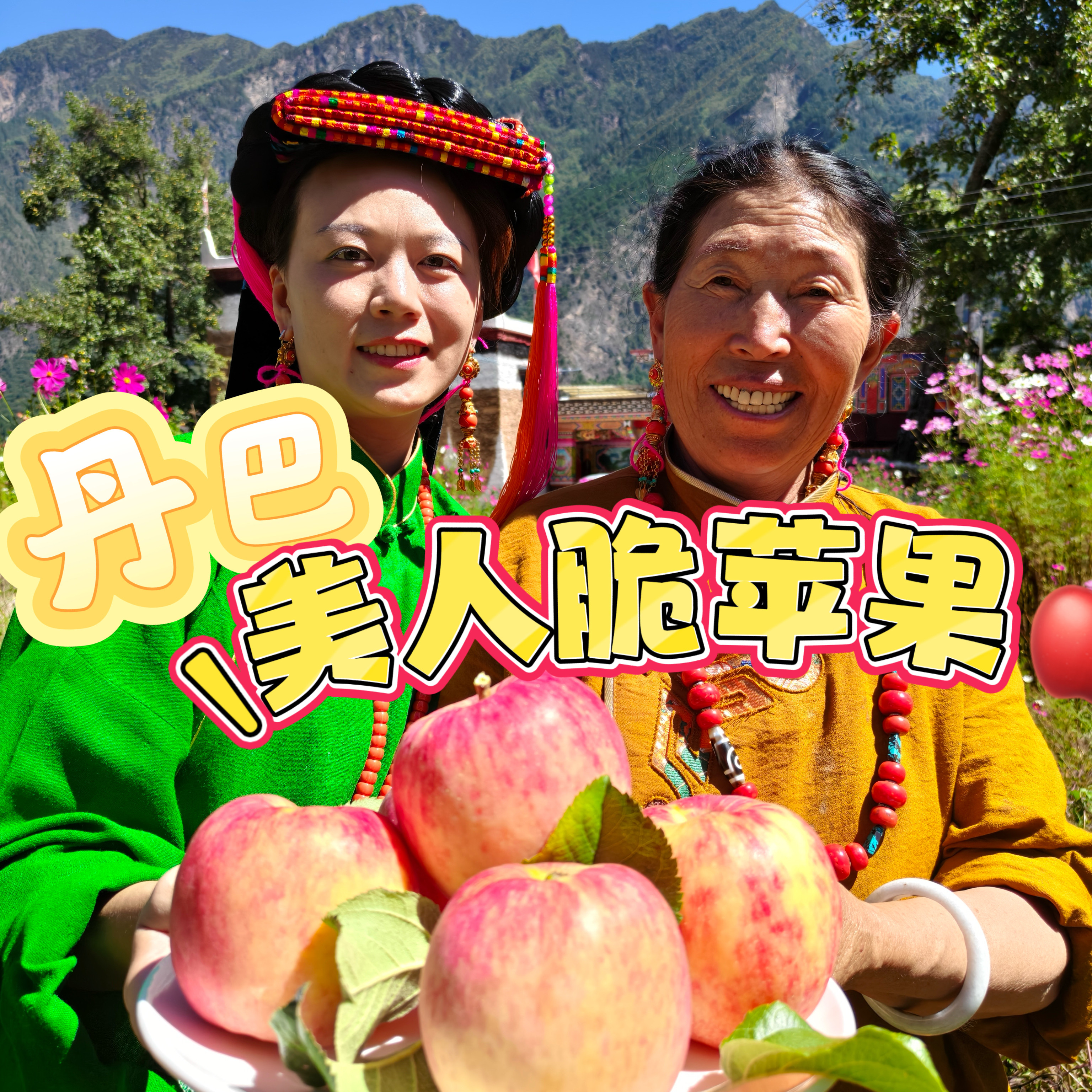 特惠装5斤正宗丹巴美人脆苹果有苹果