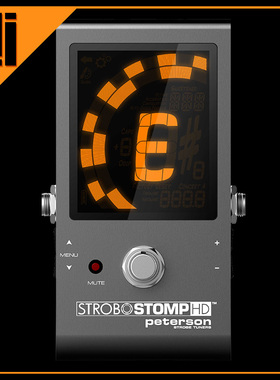 美国Peterson Strobo Stomp HD彩屏脚踏式频闪电木吉他贝斯调音器