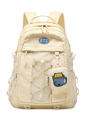 Etaishow原创小众大学生轻便双肩背包简约高中生初中大容量书包女