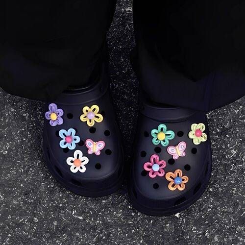 洞洞鞋配饰果冻花朵鞋花鞋扣