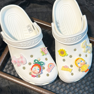 洞洞鞋哭娃鞋花配饰可爱创意DIY卡通个性装饰饰品配件套装女新款