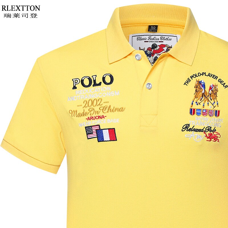 夏季高端高档Polo衫纯棉品牌男装短袖t恤正品 宽松翻领上衣体恤潮