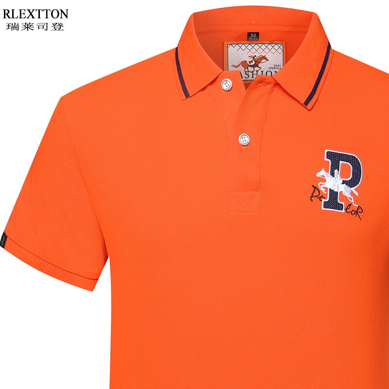 夏季高端高档Polo衫品牌纯棉男士短袖t恤 宽松翻领半袖休闲体恤潮