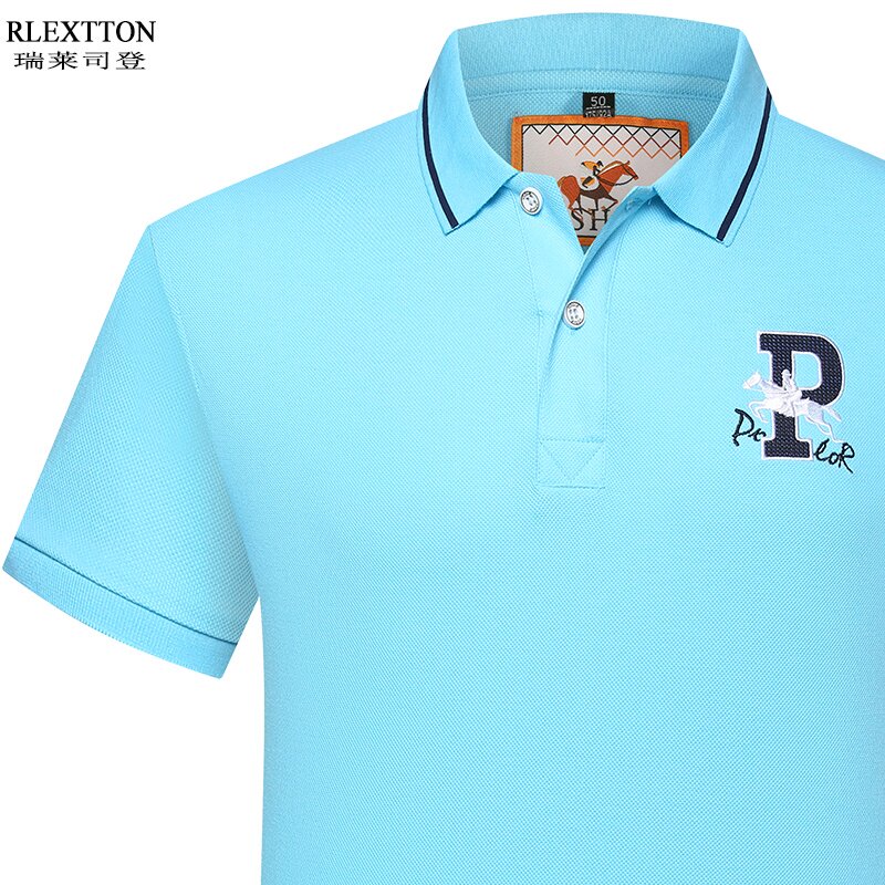 夏季高端品牌高档Polo衫纯棉男士短袖t恤 宽松翻领半袖男装体恤潮