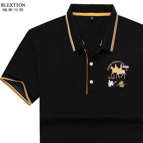 polo衫有领带领短袖T恤大牌衣服