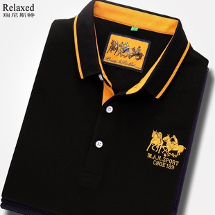 保罗体恤有领T秋季 品牌男装 翻领polo衫 长袖 纯棉休闲上衣服 T恤男士
