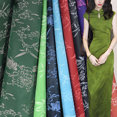 松锦色丁提花工艺布料