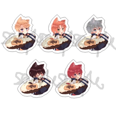 动漫游戏周边偶像梦幻祭ES Knights朔间凛月透明亚克力挂件现货