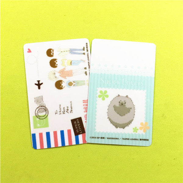 茶猫屋日本动漫周边阿部美幸super lovers超级恋人覆膜卡贴满包邮