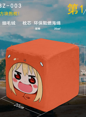 动漫游戏周边干物妹小埋方形毛绒玩具抱枕适合午睡新全新现货创意