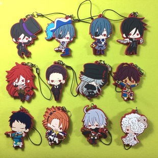 茶猫屋日本原单散货周边正版黑执事塞巴斯酱限定版橡胶挂件满包邮